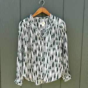 Anthro Maeve Tree Blouse